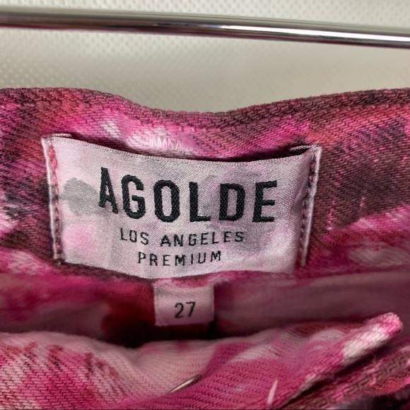 Agolde Parker Vintage tie dye cut off short Size 27 - Picture 6 of 10